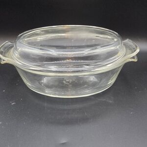 Anchor Hocking Fire King Oval Casserole with Lid